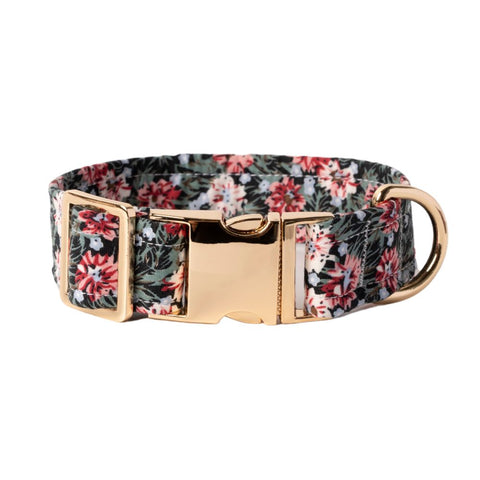 Handmade Collar Leash Matching Set - Blossom Bliss