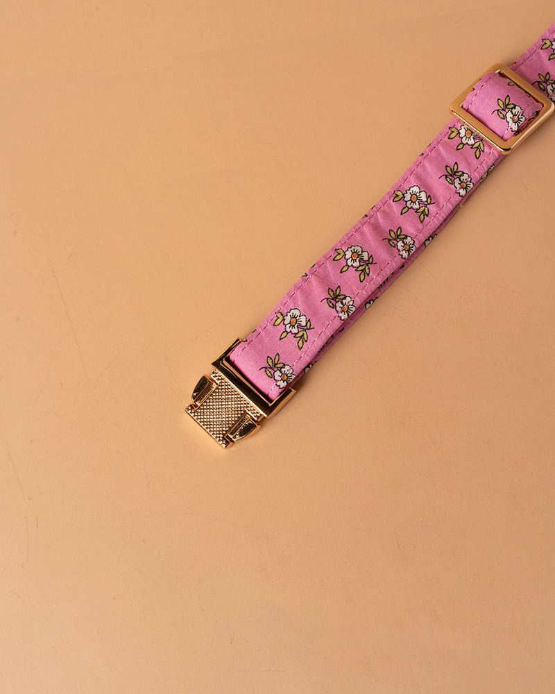 Handmade Dog Collar -Floral Delight