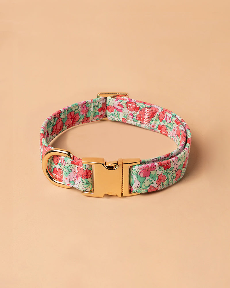 Handmade Dog Collar-Rose Garden