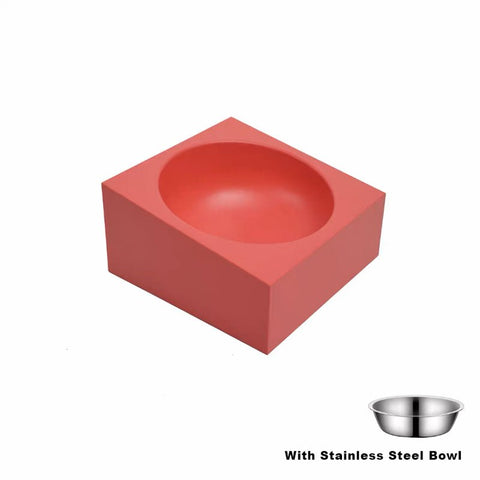 Building Block Pet Food Bowl Dog Bowl Cat Bowl Combined Double Bowl Pet Bowl Pet Supplies