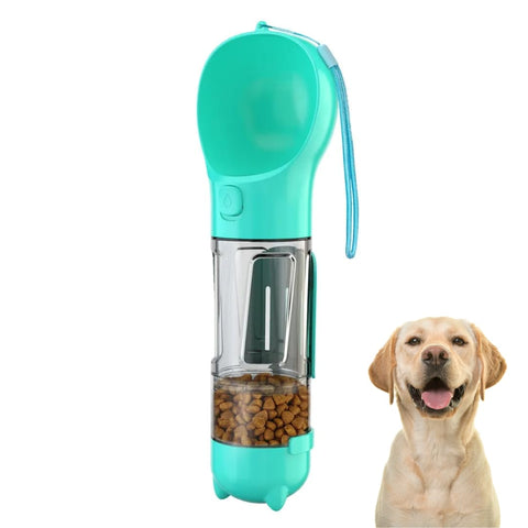 4 in 1 Dog Water Bottles Portable Pet Water Bottle Dog Cat Travel Water Dispenser for Walking Hiking